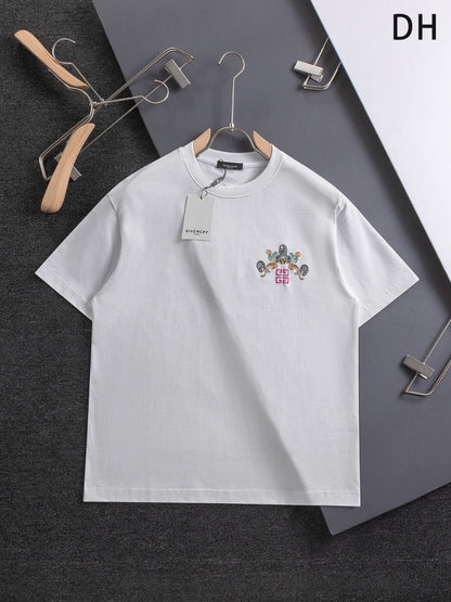 250325 New high quality three color embroidered T-shirt