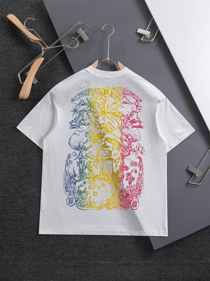 250325 New high quality three color embroidered T-shirt