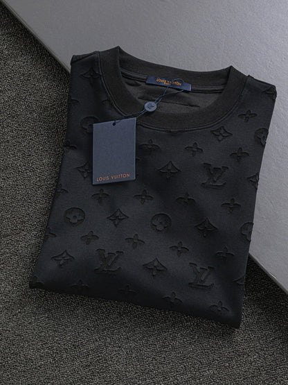 250325 New high quality covered with cut-and-burn monogram T-shirts