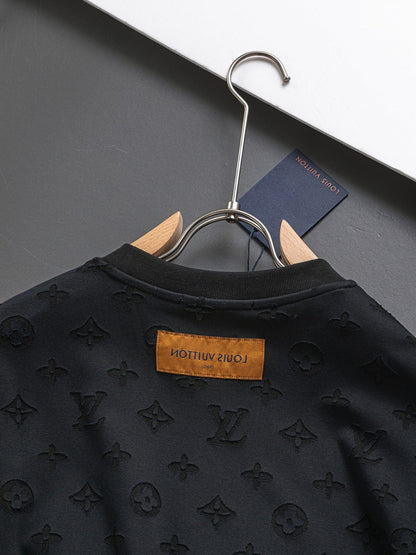 250325 New high quality covered with cut-and-burn monogram T-shirts