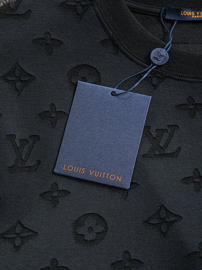 250325 New high quality covered with cut-and-burn monogram T-shirts