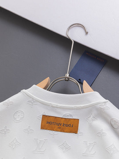 250325 New high quality covered with cut-and-burn monogram T-shirts