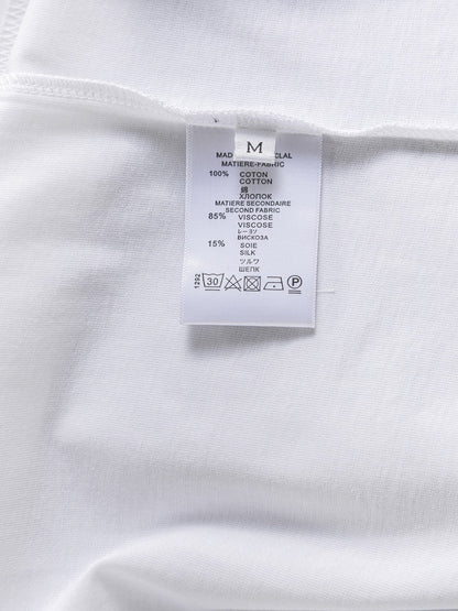 250325 New high quality three color three-dimensional letter embroidery T-shirt