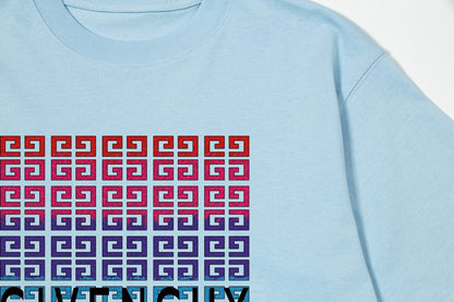 250325  New gradient direct spray monogram print T-shirt
