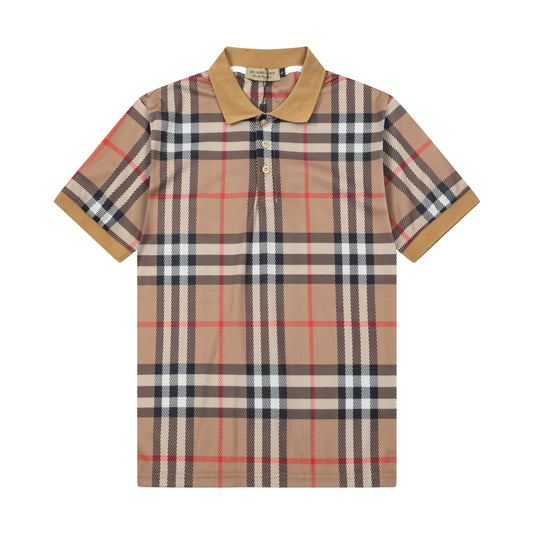 250325 New high quality classic checked POLO shirt