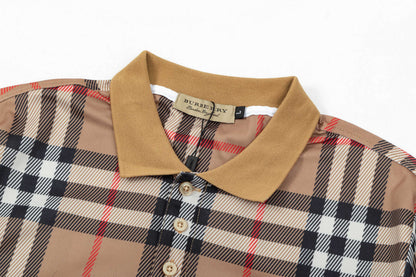 250325 New high quality classic checked POLO shirt