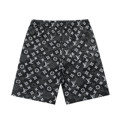 250325 New high fabric jacquard full print shorts
