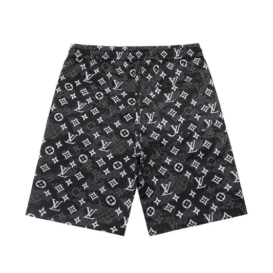 250325 New high fabric jacquard full print shorts