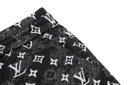 250325 New high fabric jacquard full print shorts