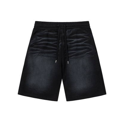 250404 New high-quality inkjet pleated embroidered shorts
