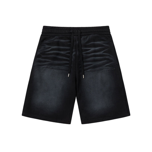 250404 New high-quality inkjet pleated embroidered shorts