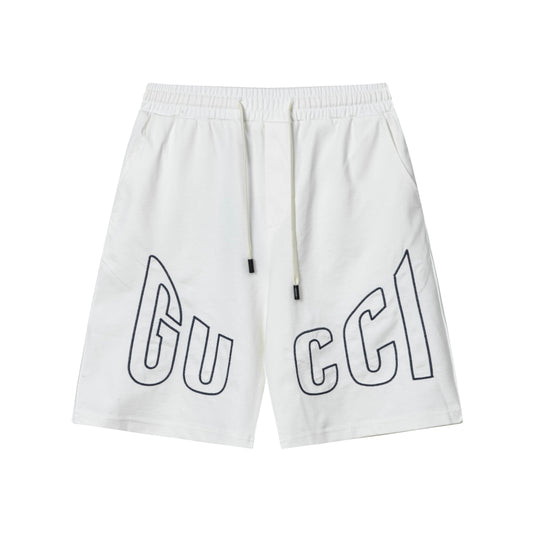250404 New high-quality simply embroidered knitted shorts