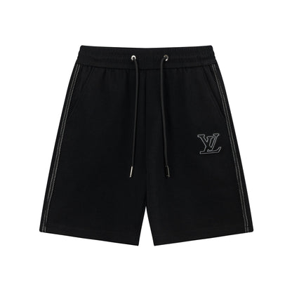 250404 New high-quality simply embroidered knitted shorts