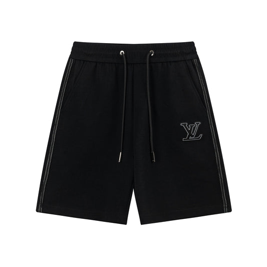 250404 New high-quality simply embroidered knitted shorts