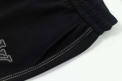 250404 New high-quality simply embroidered knitted shorts