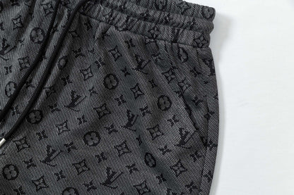 250404 New high-quality full-print jacquard knitted shorts