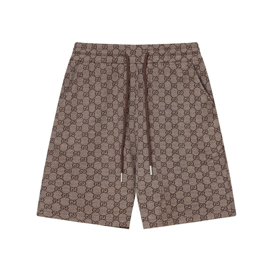 250404 New high-quality full-print jacquard knitted shorts