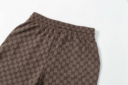 250404 New high-quality full-print jacquard knitted shorts