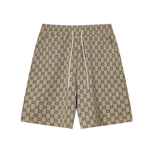250404 New high-quality full-print jacquard knitted shorts