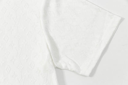 250404 New high-quality summer full-print T-shirt with dark patterns