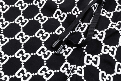 250408 New high-quality partially full-printed knitted shorts