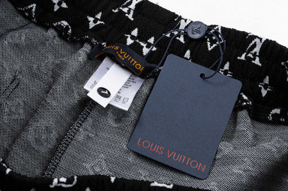 250408 New high-quality jacquard fabric full-print knitted shorts
