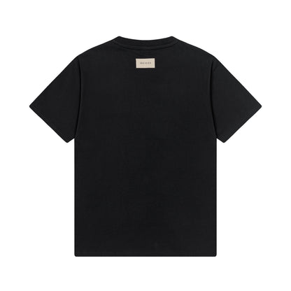 250408 New high-quality 3D embossed letter embossed T-shirt