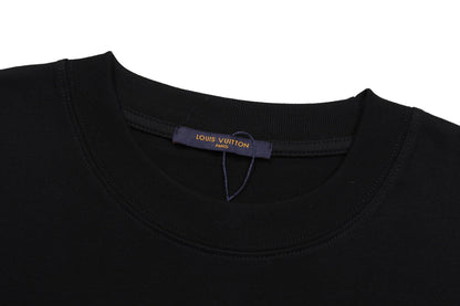 250520 New style painted graffiti collar T-shirt