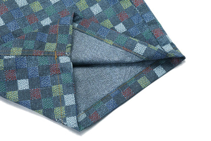 250520 New Mosaic colored checkered jacquard shorts