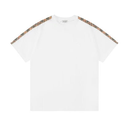 250520 New high-quality webbing patchwork T-shirt