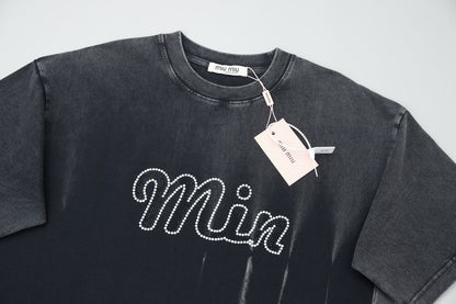 250520 New pearl hot diamond process T-shirt