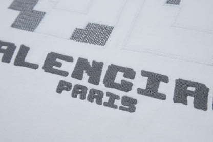 250520 New embroidered color-blocking process T-shirt