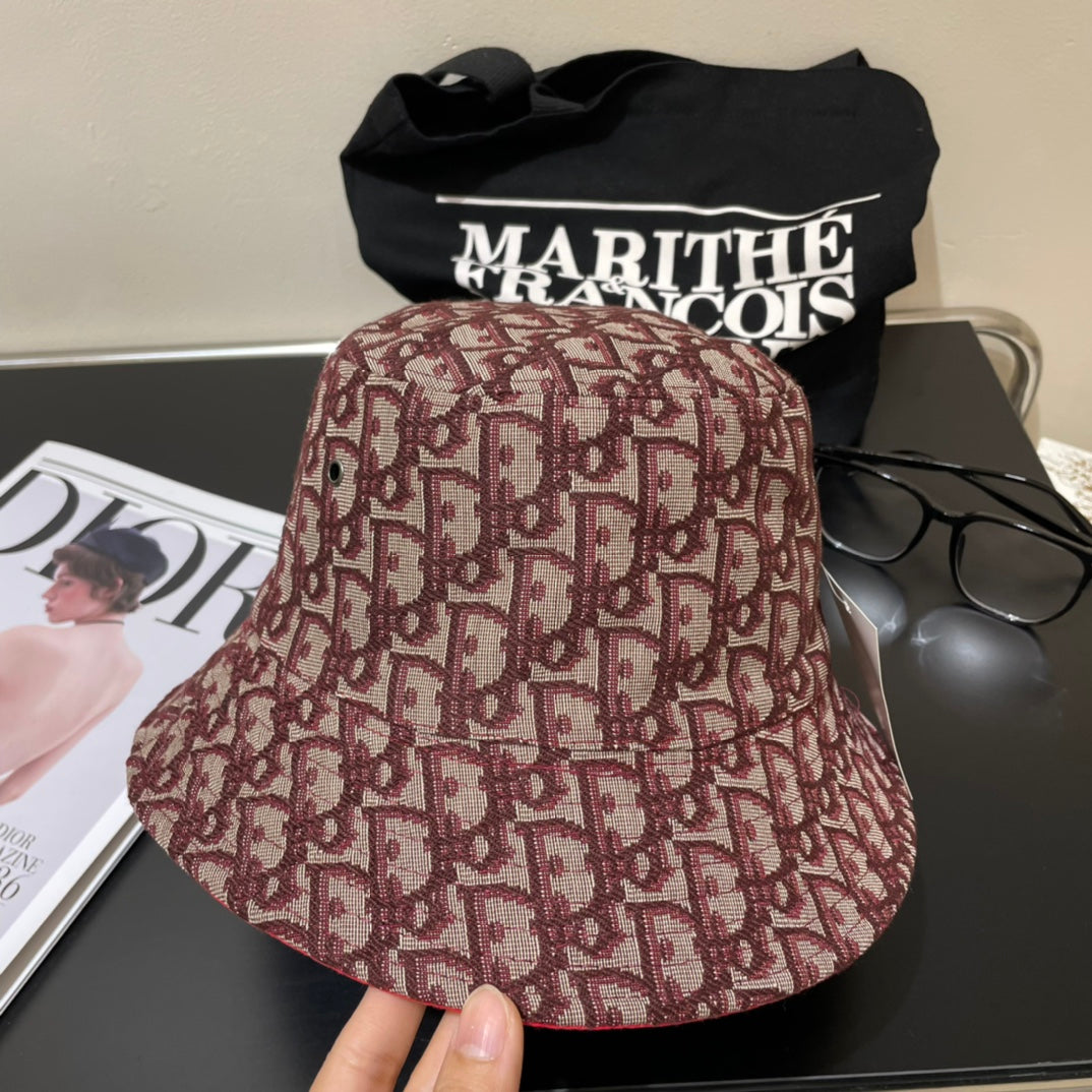 250527 New high-quality double-sided full-printed fisherman's hat