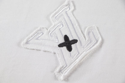 250614 New high-quality embroidered patch T-shirt