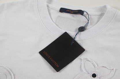 250614 New high-quality embroidered patch T-shirt