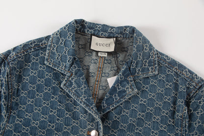 250614 New high-quality casual jacquard denim shirt