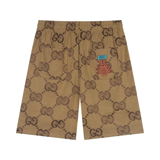 250617 New high-quality denim jacquard suit shorts