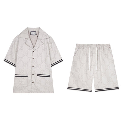 250617 New high-quality denim jacquard suit shorts