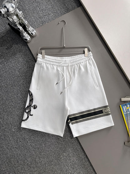 250617 New high-quality washed embroidered knitted shorts