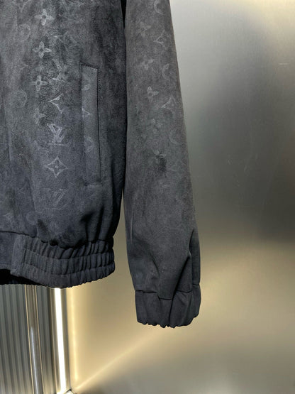 250722 New high-quality suede fleece steel embossed casual jacket