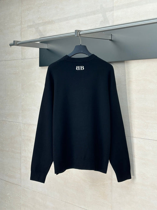 250722 New high-quality wool jacquard knitted pullover round-neck sweater