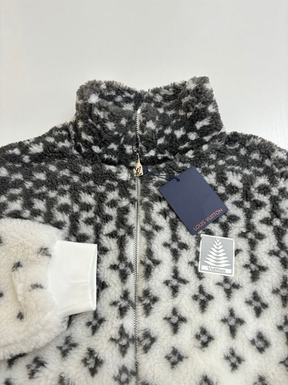 250722 A new high-quality ski series gradient color-blocked long-sleeved fleece jacket