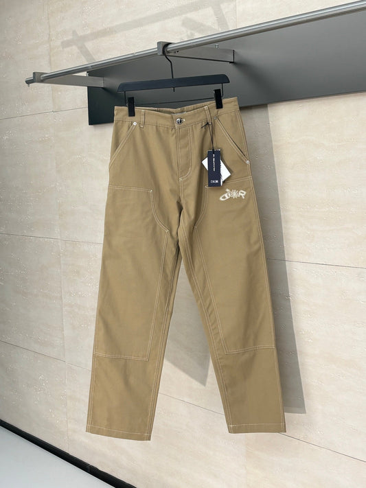 250722 New high-quality custom fabric embroidery pant