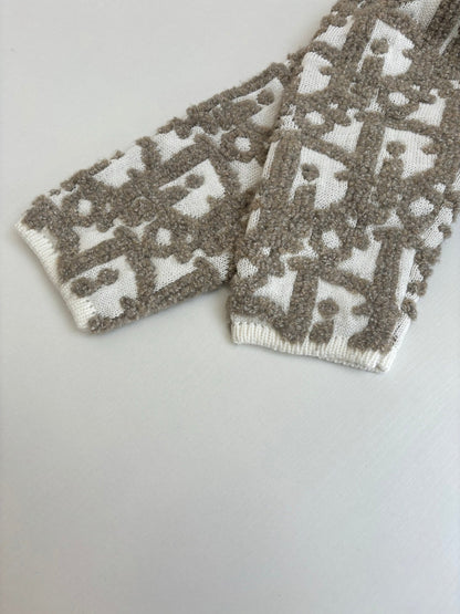 250722 A new high-quality full-printed jacquard zipper cardigan