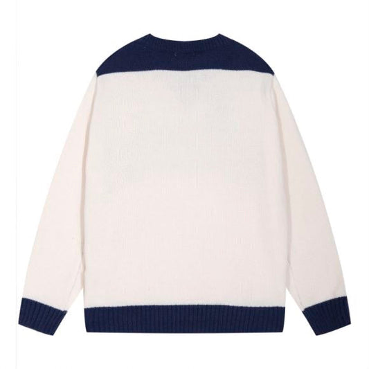 250729 New high-quality letter-embroidered round-neck woolen sweater