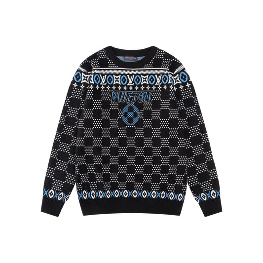 250729 New high-quality flystitch knitted sweater