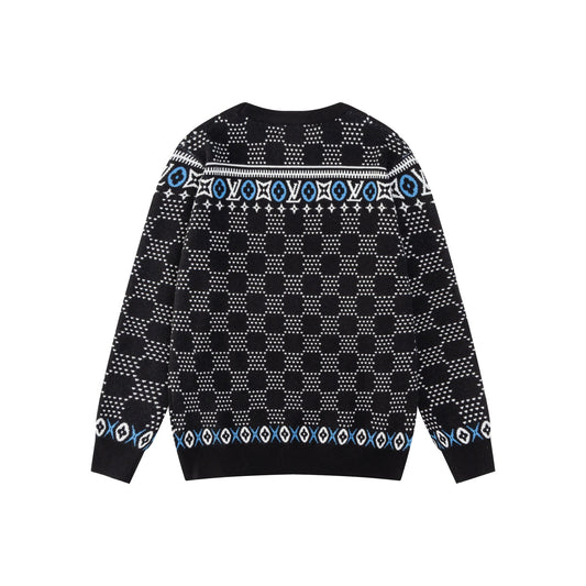 250729 New high-quality flystitch knitted sweater