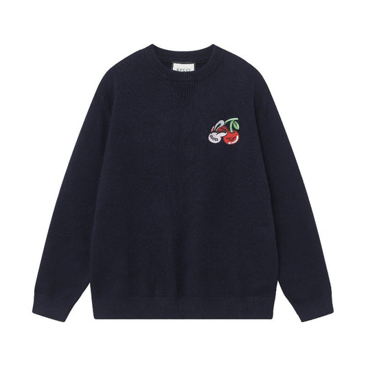 250808 A new high-quality, classic jacquard pattern simple sweater