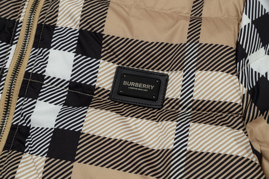 250813 New high-quality classic checkered soft and warm down jacket