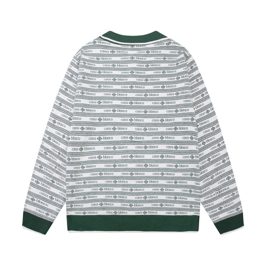 250813 A new high-quality two-color long-sleeved knitted coat